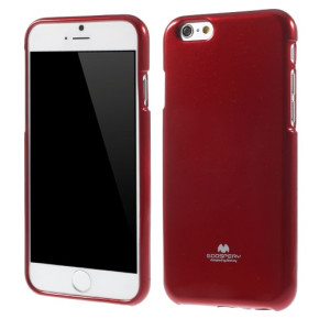 Силиконов гръб ТПУ MERCURY Jelly case за Apple iPhone 6 4.7 / Apple iPhone 6s 4.7 червен
